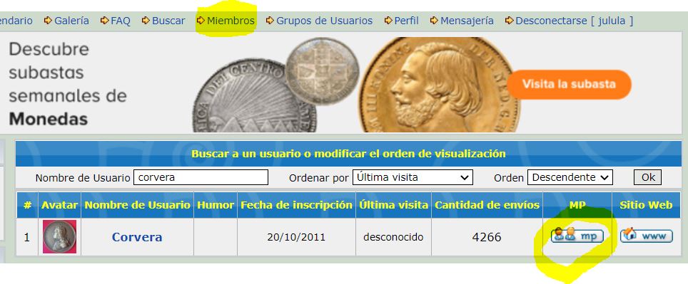Localizar a un coleccionista-vendedor Corvera