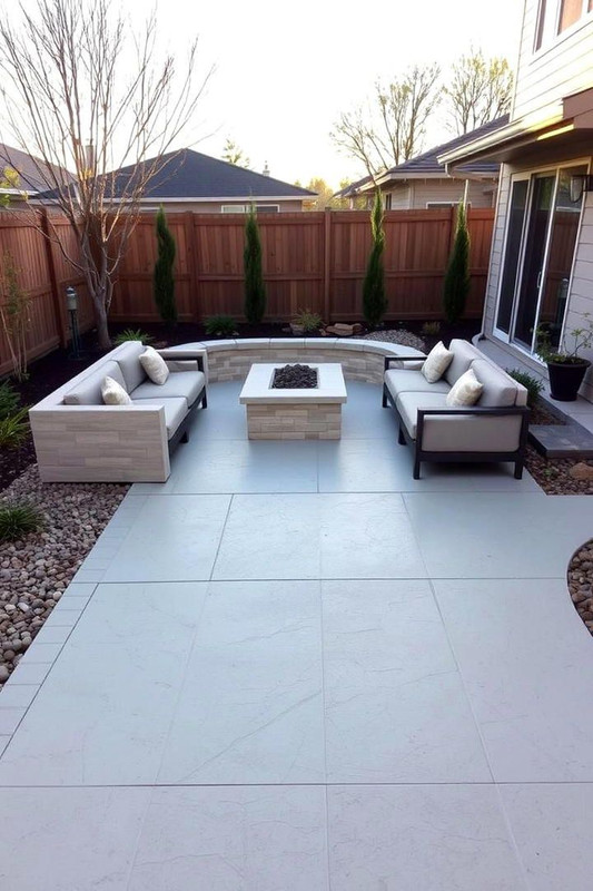 Concrete patio
