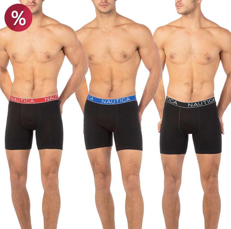 Costco: Nautica Boxer para Caballero 3 piezas 
