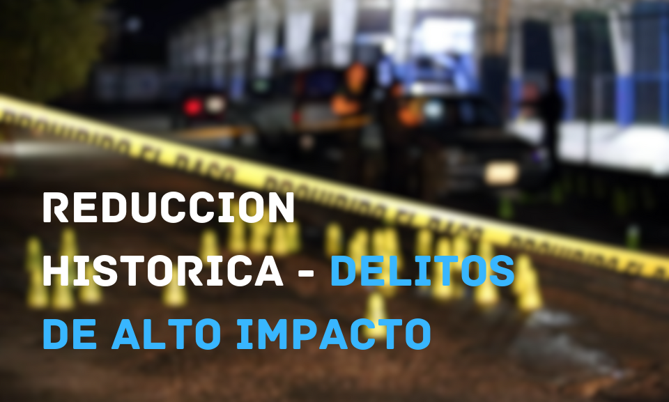 Reducción histórica de delitos de alto impacto en el país durante 2025