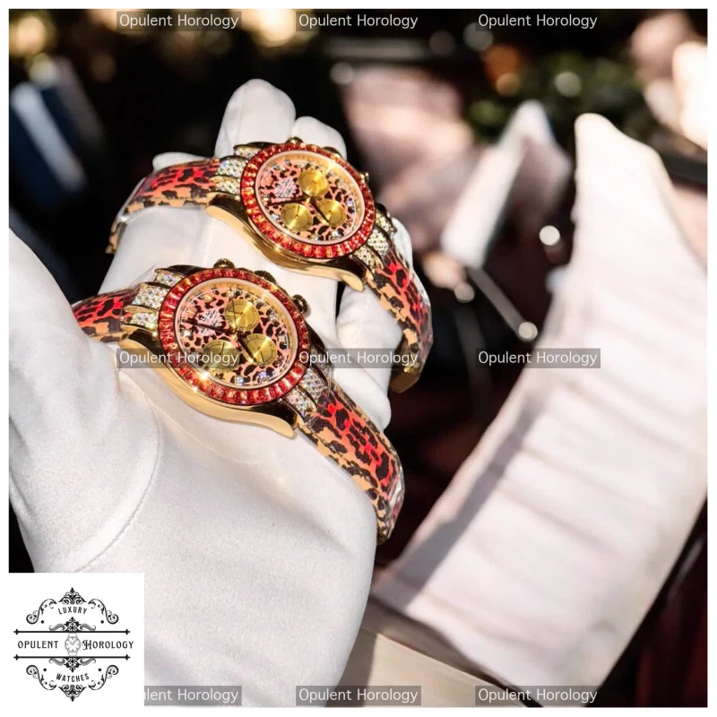 Rolex Daytona 116598SACO 1:1 Custom Replica | 18K Gold Wrapped, Moissanite Diamonds, 40mm