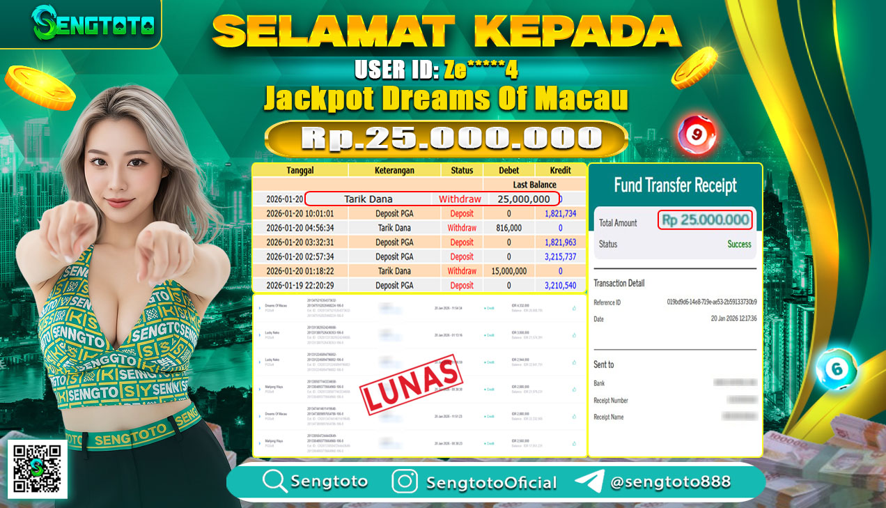 BUKTI PEMBAYARAN SLOT DREAMS OF MACAU