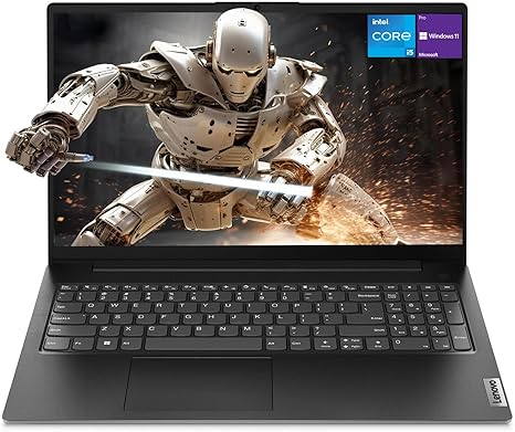 Una persona utilizando el teclado numérico de la Lenovo V15.