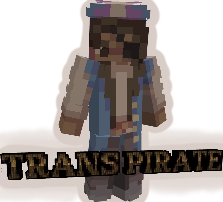 ~ 𝓉𝓇𝒶𝓃𝓈 𝒻𝓁𝒶𝑔 ᴘɪʀᴀᴛᴇ ~ 𝕛𝕒𝕞 𝕖𝕟𝕥𝕣𝕪 ~ Minecraft Skin