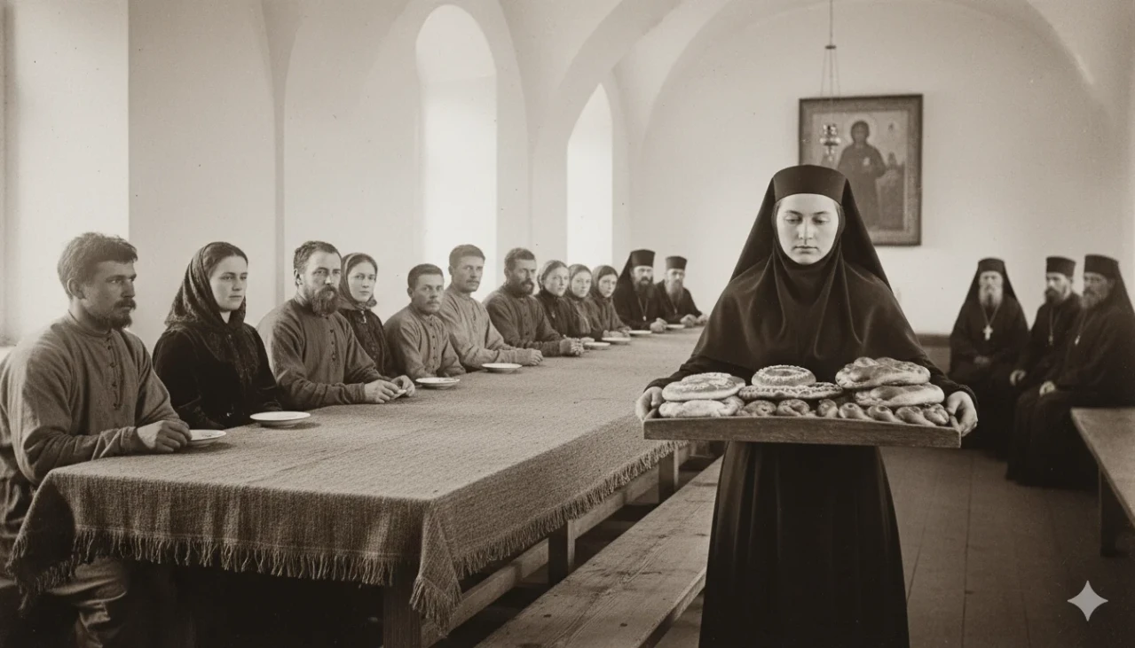 Монастырская кухня и купеческое угощение: чем в старину встречали паломников в Коломне? В монастырской трапезной