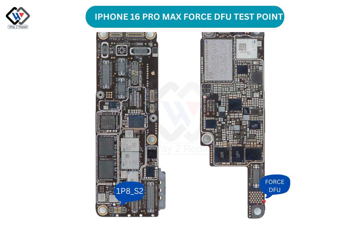 Iphone 16 Pro_Pro Max force DFU Test Point