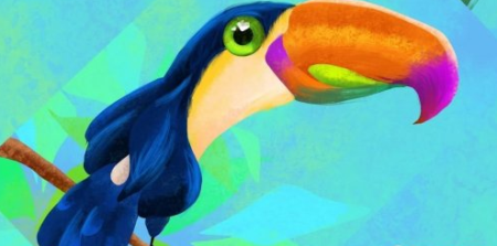 Procreate for Digital Illustration: Toucan bird Super easy colorful