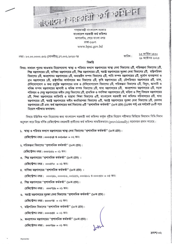 BPSC-Non-Cadre-Administrative-Officer-Final-Result-2023-PDF-1