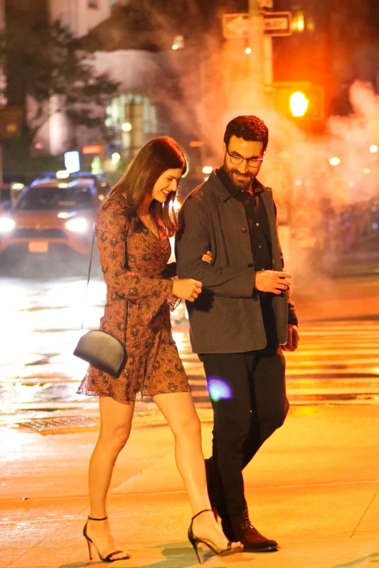 brett goldstein alexandra daddario filming project 01