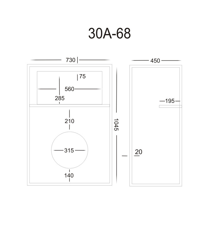 30А68 чертёж корпуса 3