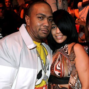 Timbaland with his wife 