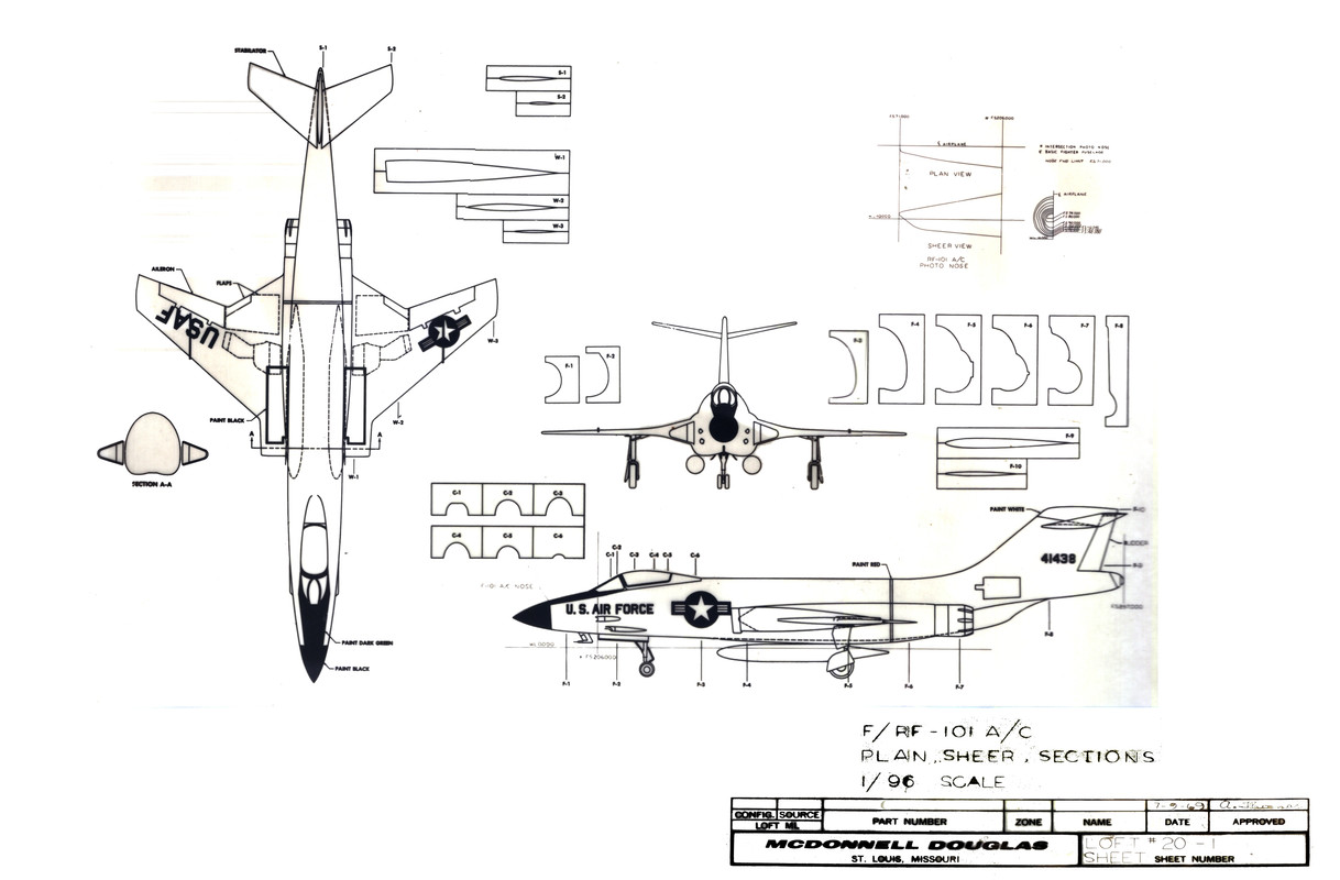 F_RF-101A_C Plan, Shear and Sections