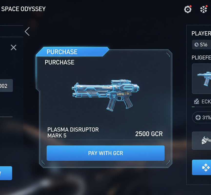 Weapon selection screen