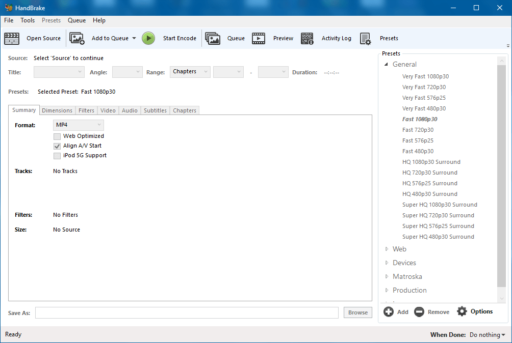 HandBrake 1.3.2 HandBrake 1.3.2