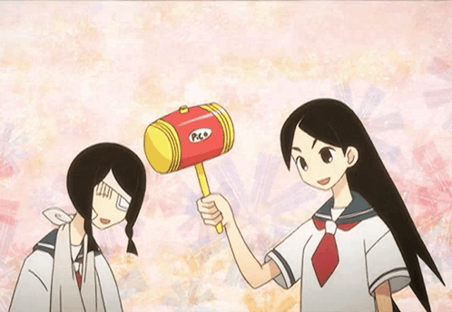 abiru kobushi and chiri kitsu from sayonara zetsubou sensei abiru kobushi and chiri kitsu from sayonara zetsubou sensei