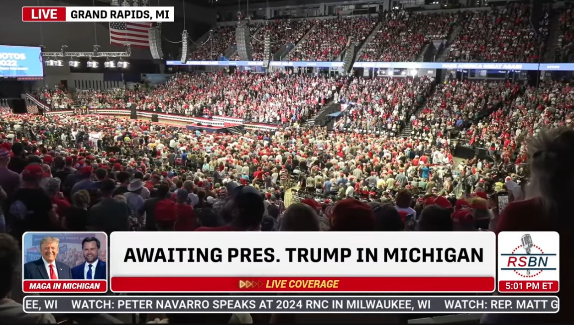 LIVE: PRESIDENT TRUMP AND JD VANCE HOLD MAJOR RALLY IN GRAND RAPIDS ...