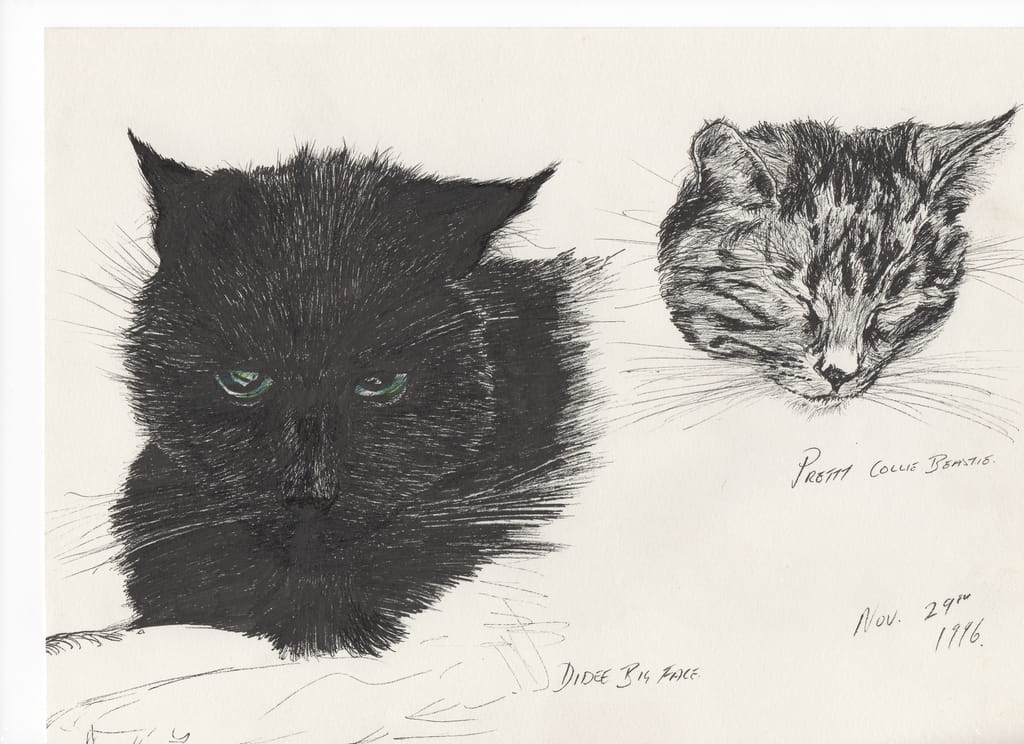 Vincent-Alexander-Booth-Diddybigface-colliebeastie-1996-ink-on-paper-Meister-Drucke-371928