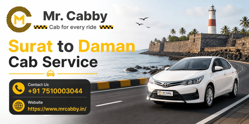 Surat to Daman Cab Service