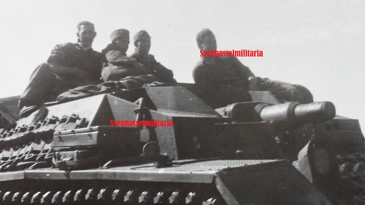 Orginal Foto Elite Panzer Sturmgeschütz Stug Abt