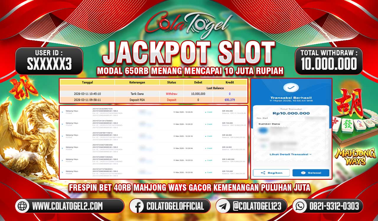 JACKPOT SLOT GACORR!!