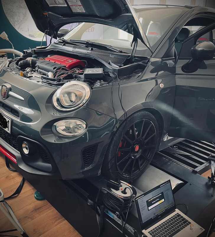 Abarth 1.4T T-Jet Stage 1 dyno tuning by DMS Tuned