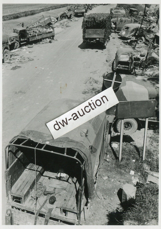 Dunkerque Dünkirchen , zerstörte Fahrzeuge