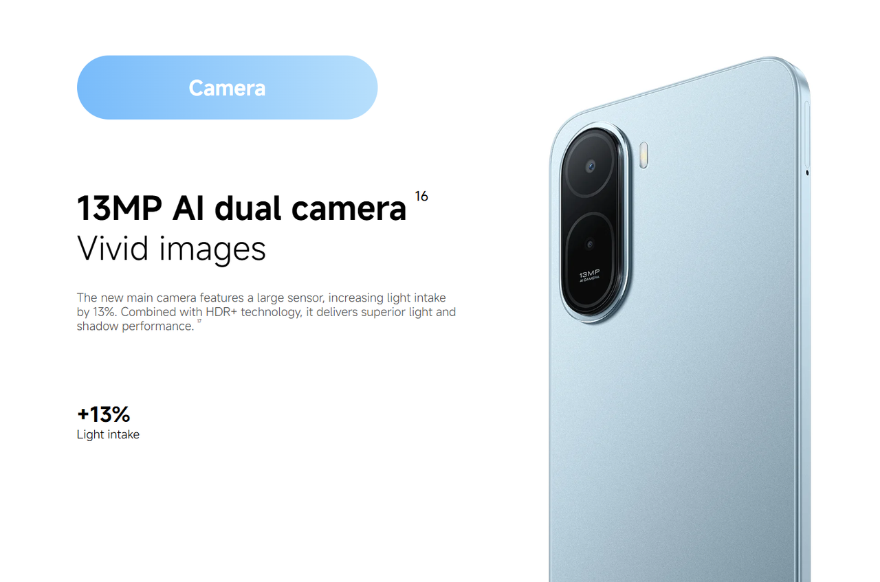 13MP Dual AI Architecture