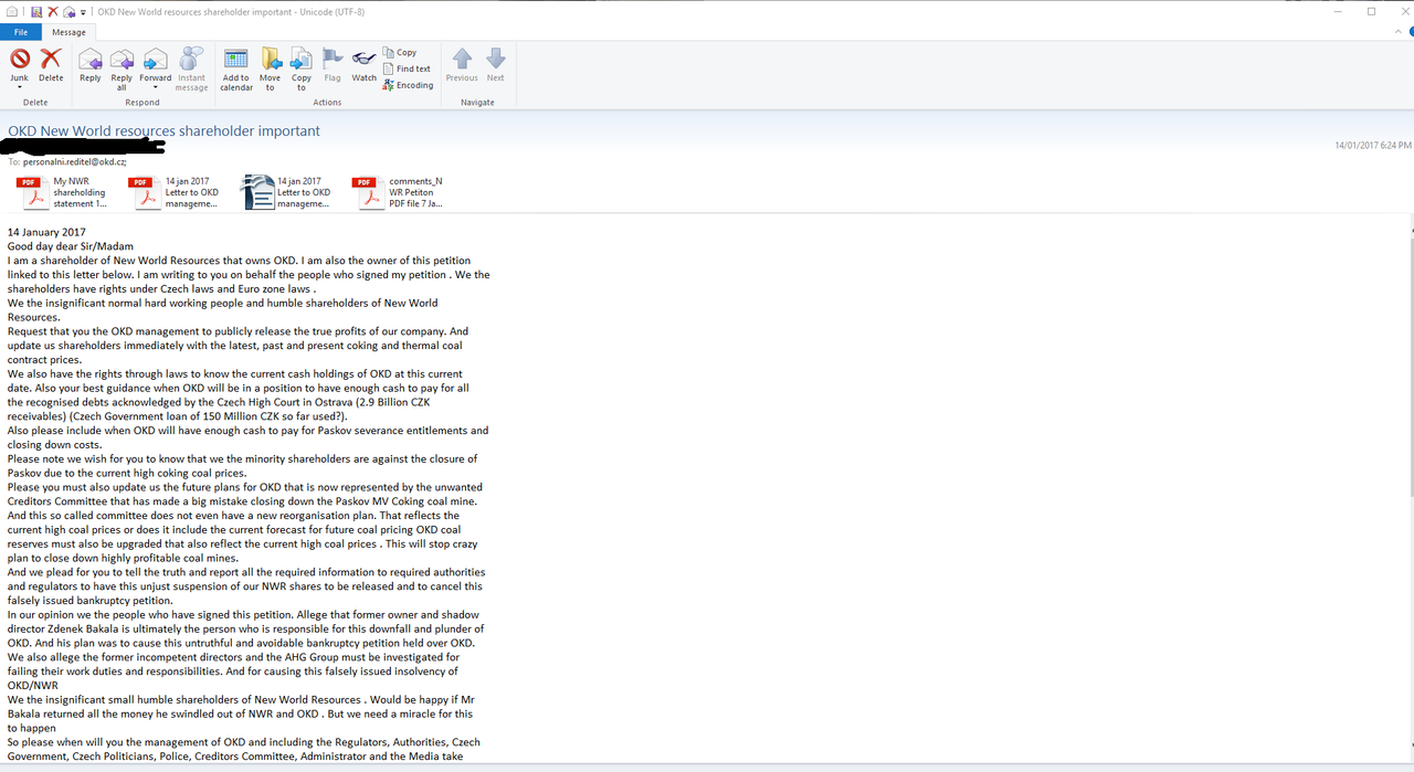14 Jan 2017 letter to OKD for petition signers number1 p