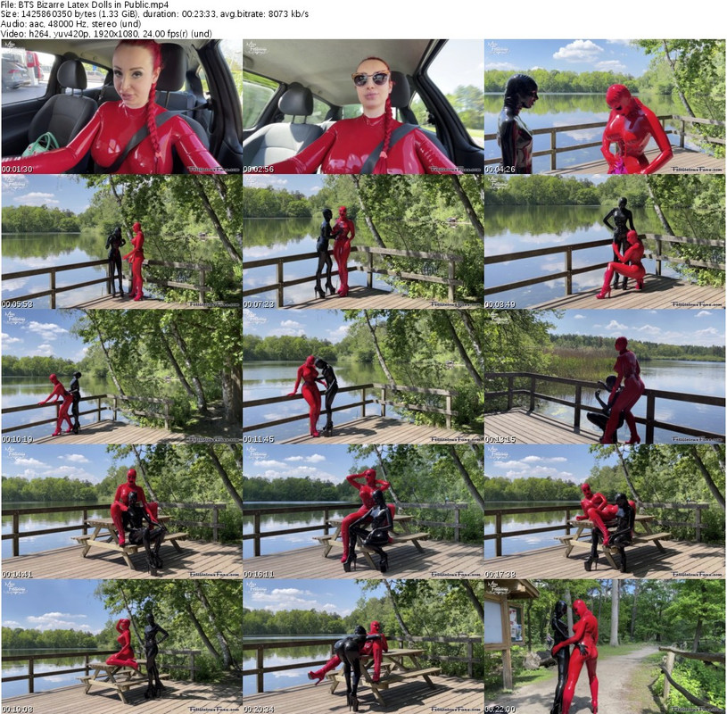 BTS Bizarre Latex Dolls in Public_s