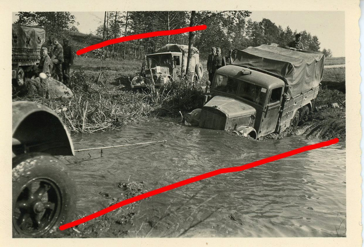 Erika Schneise Kämpfe Russland Wolchow LKW Camio