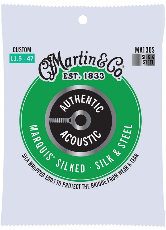 Do the Martin silk and steel guitar strings have less tension than