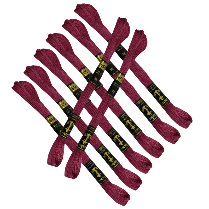Hilos de anclaje mechones de algodón varados bordados a mano punto de cruz y punto largo - Imagen 128 de 129
