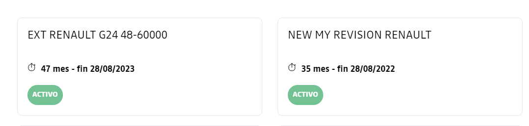 mantenimiento y garantia