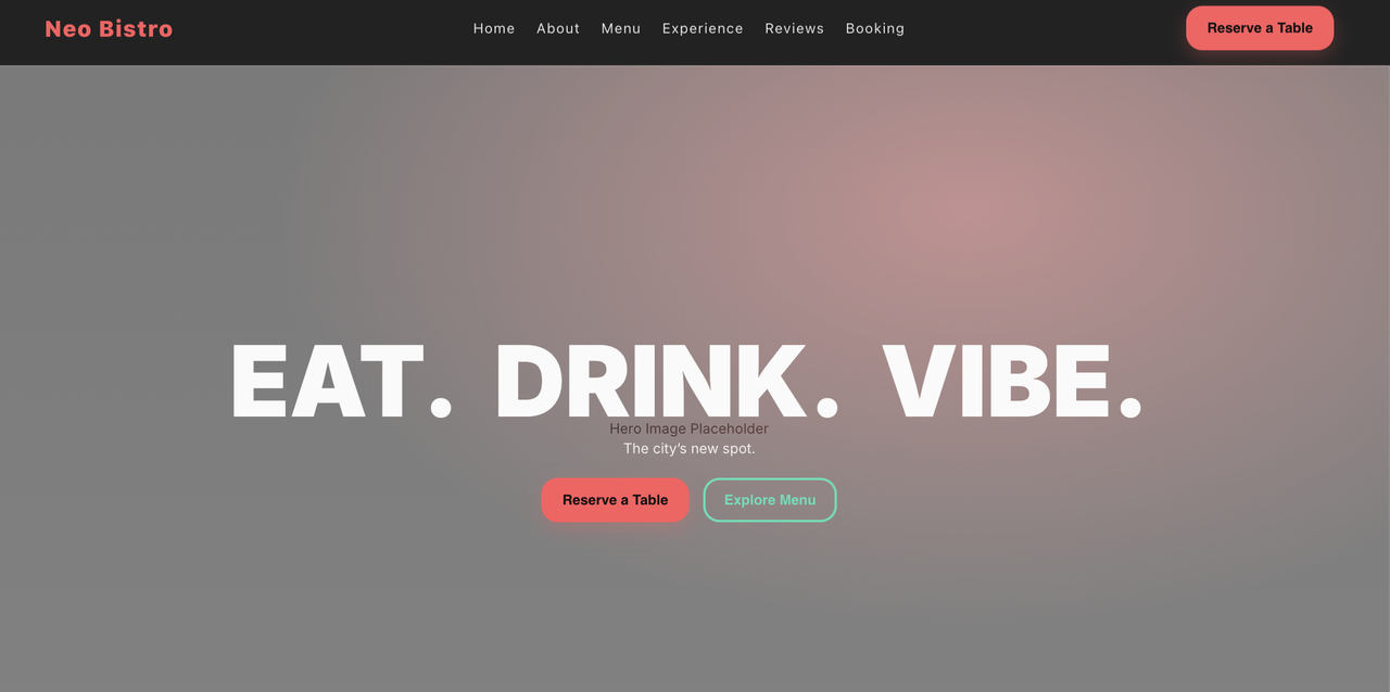 Neo Bistro desktop – primary