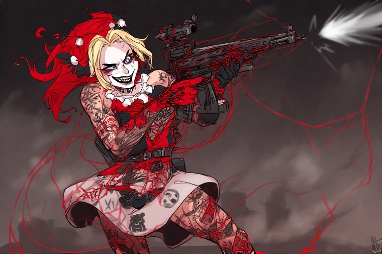 Playful-action-pose-Harley-Qui-19