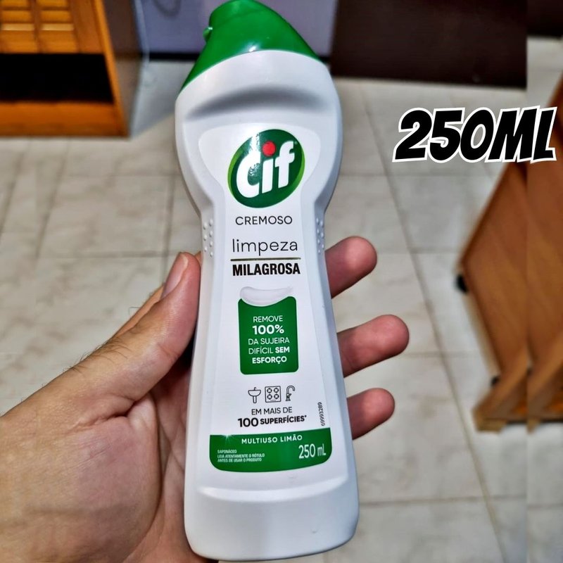 Cif Saponáceo Cremoso Multiuso Limão Squeeze 250Ml
