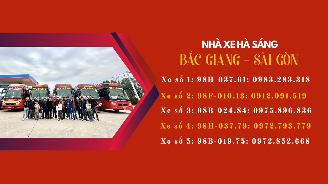 xe hà sáng bắc giang sài gòn, xe limousine bắc gian sài gòn hà sáng