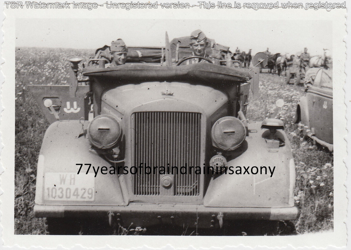 Ostfront Wehrmacht Soldat Einheits-Pkw Auto Kübel taktisches Zeichen