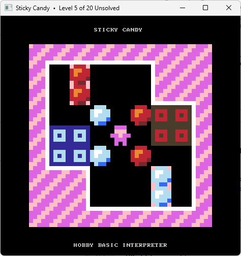 HOBBY BASIC STICKY CANDY PUZZLE WINDOWS11 CONSOLE LEVEL5