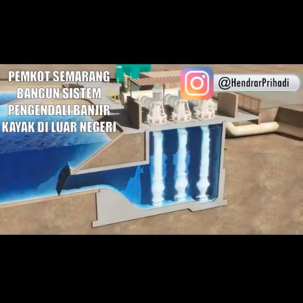 Sistem pengendali banjir di Semarang