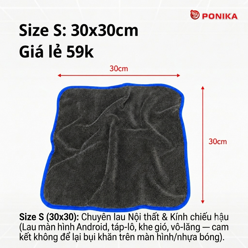 Size S: 30x30cm