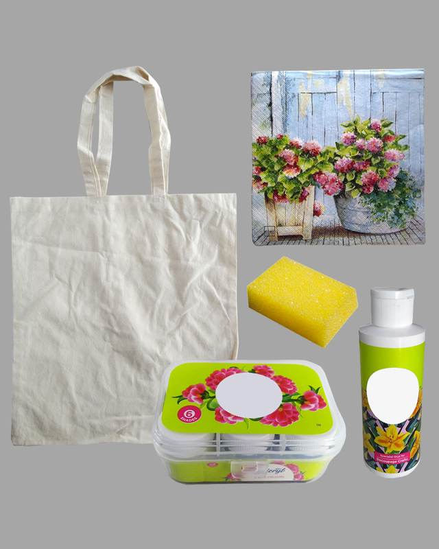 Decoupage Art on Cloth Bag DIY Kit