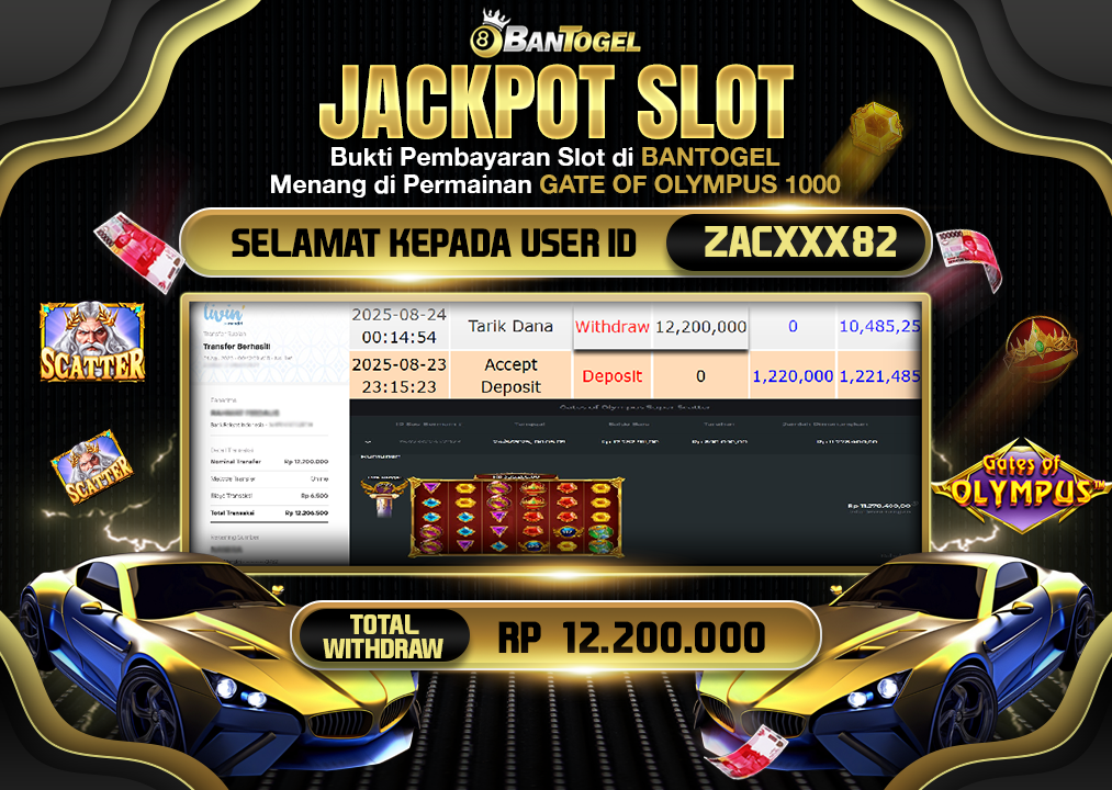 BUKTI JACKPOT LUNAS BANTOGEL