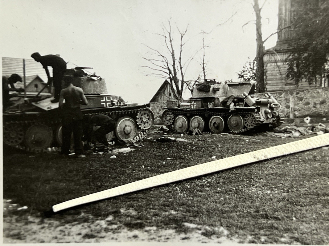 Deutsche Foto 2wk Russland Feldzug Panzer Tank Division 7 Fotoalbum Russia (18)