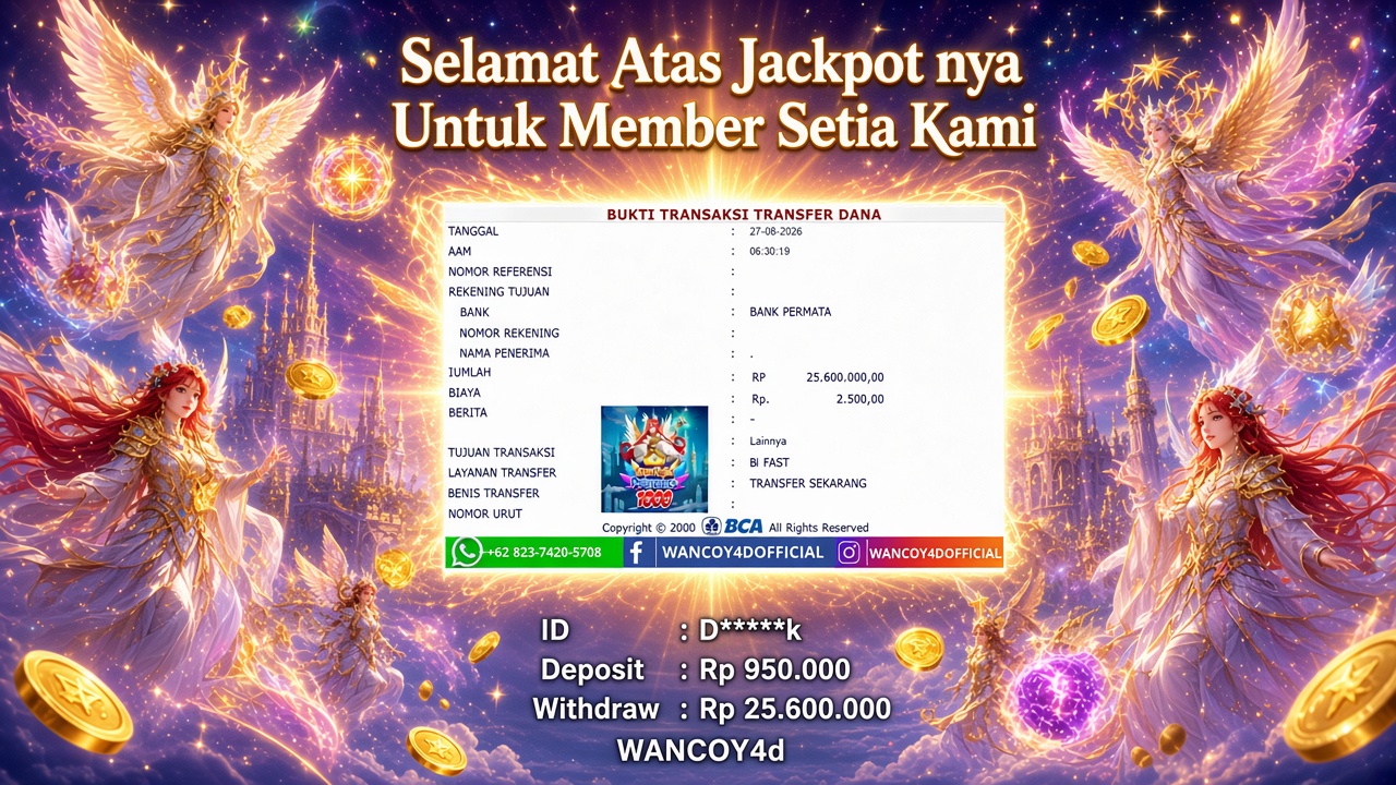 WANCOY4D Starlight Princess 1000 PRAGMATIC PLAY RP.25.600.000 -LUNAS