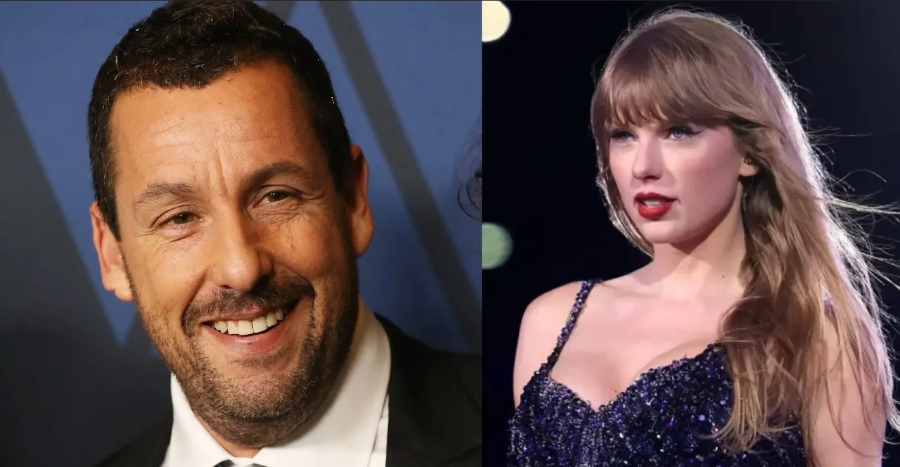 Adam Sandler muestra su admiración por Taylor Swift y la compara con The Beatles