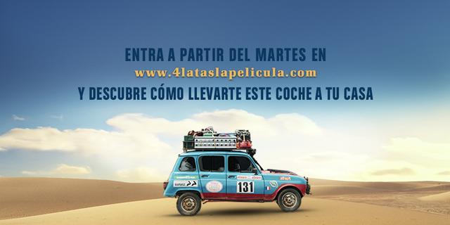 CONCURSO “4 LATAS”, LLÉVATE A CASA EL COCHE DE LA PELÍCULA. ESTRENO EN CINES EL 1 DE MARZO