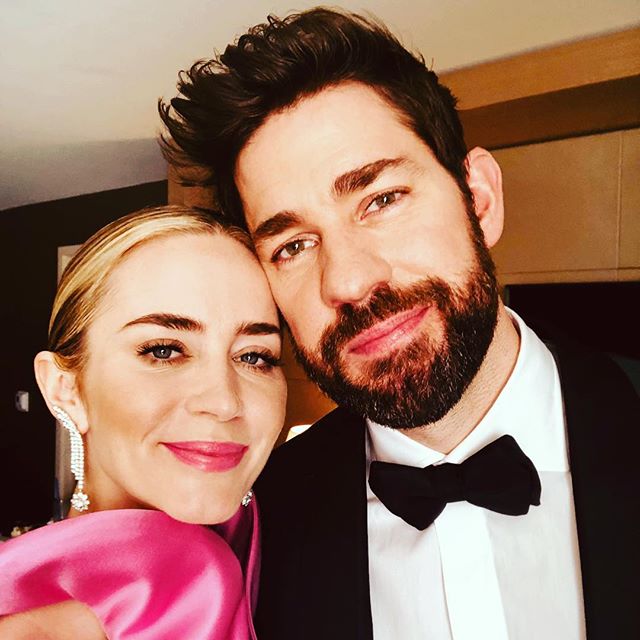 Aktor John Krasinski dan istrinya, aktris Emily Blunt.