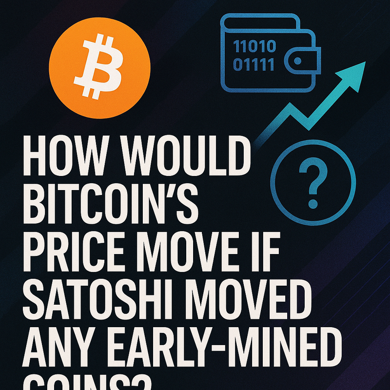 How would Bitcoin's price move if Satoshi moved any early-mined coins