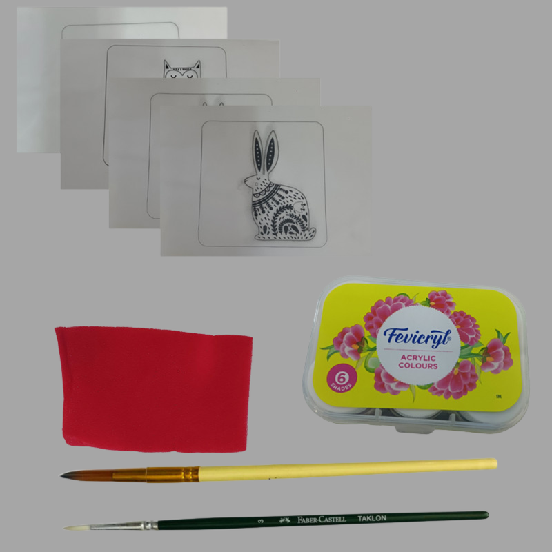 Scandinavian Art on Coasters DIY Kit 